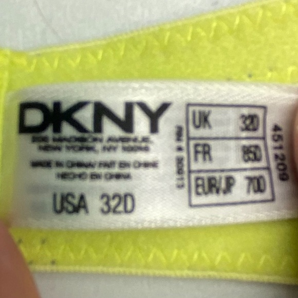 DKNY PERIWINKLE/YELO Demi, 32D. *P1028 - Picture 5 of 7